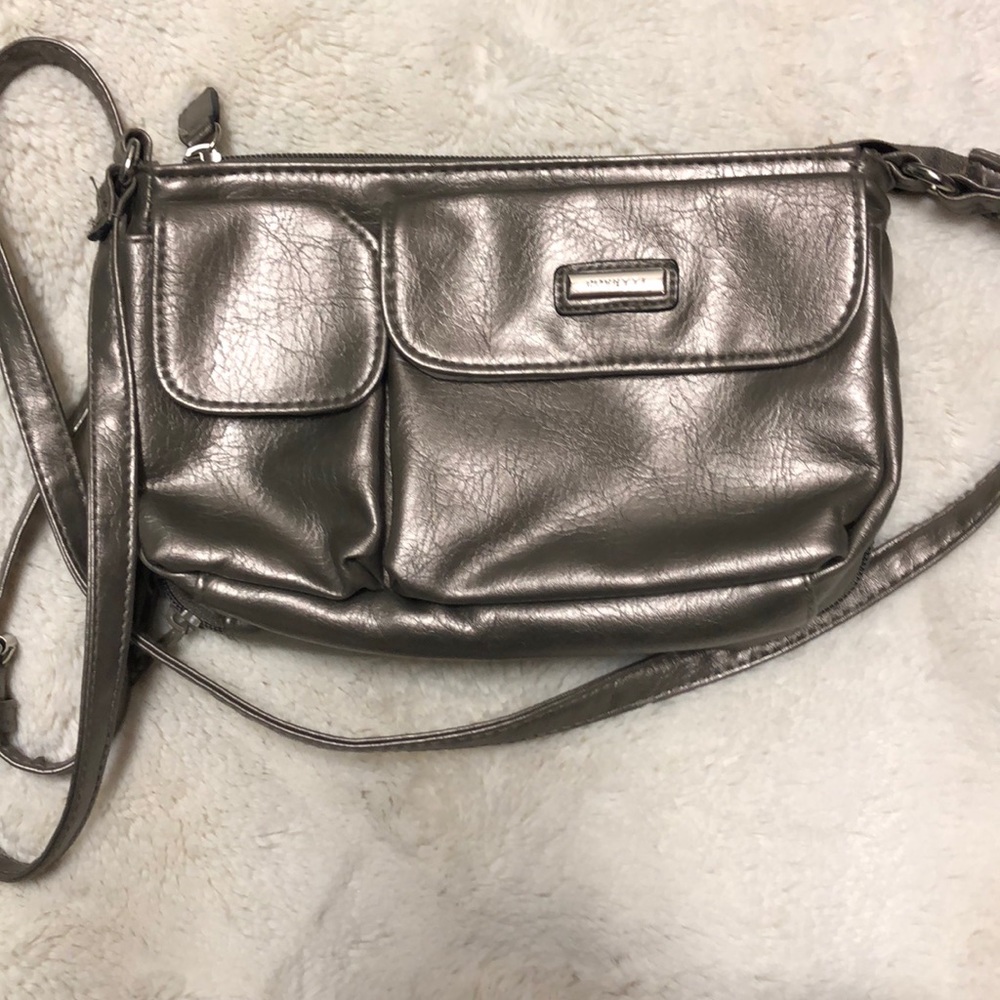 Silver/Gray Crossbody